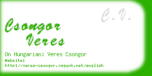 csongor veres business card